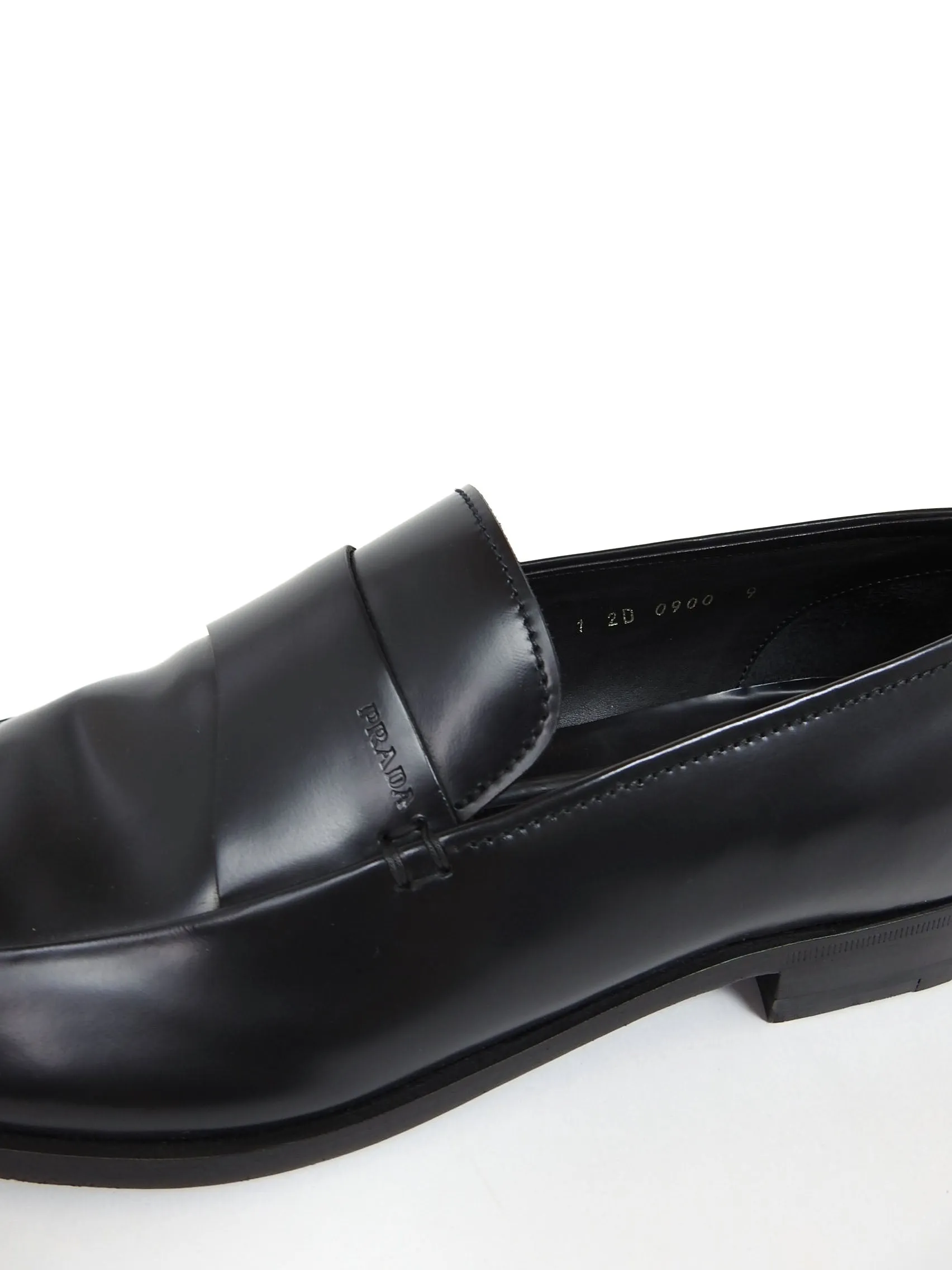 Prada Leather Loafers Size 10