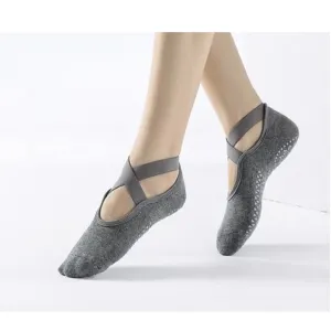 Premium Non Slip Yoga Socks - Dark Grey