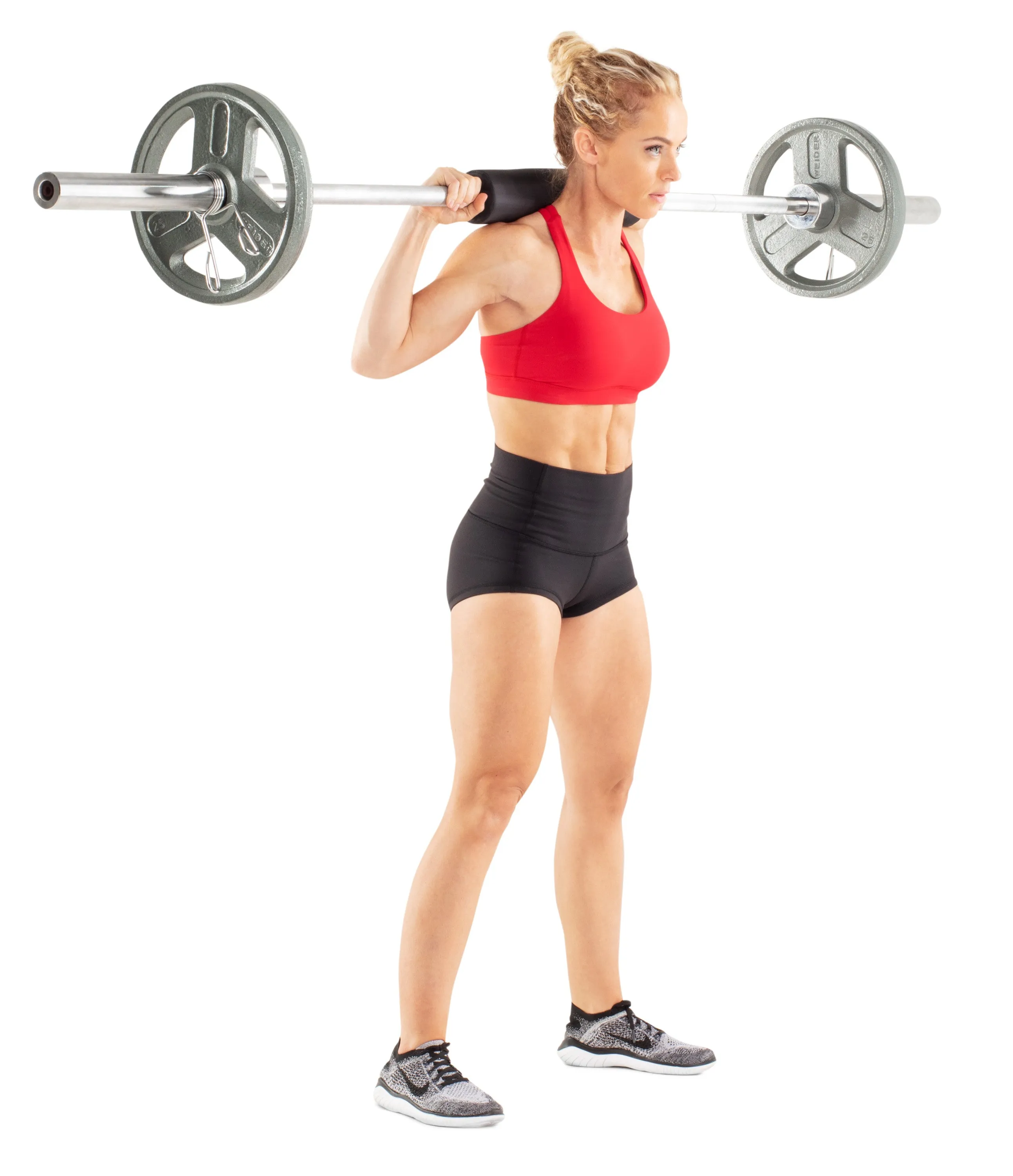 Protective Weight Bar Pad with Hook-and-Loop Velcro Closure