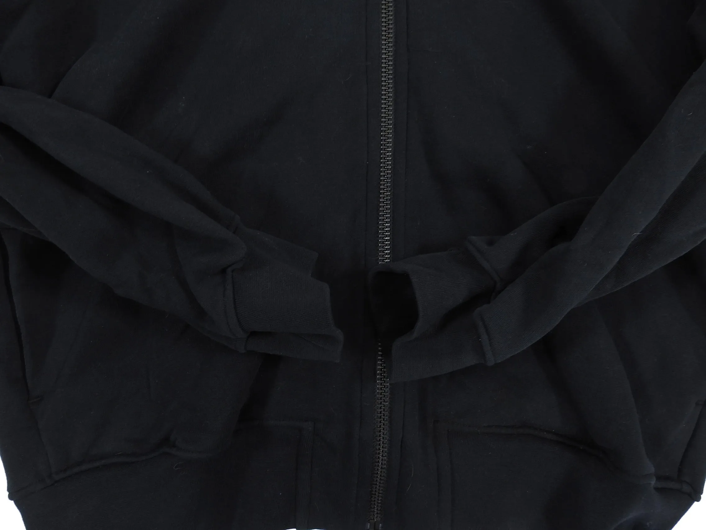 Public School Black Graphic Zip Up Hoodie - M