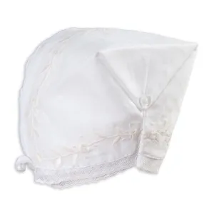Purdie White Hankie Bonnet with Lace