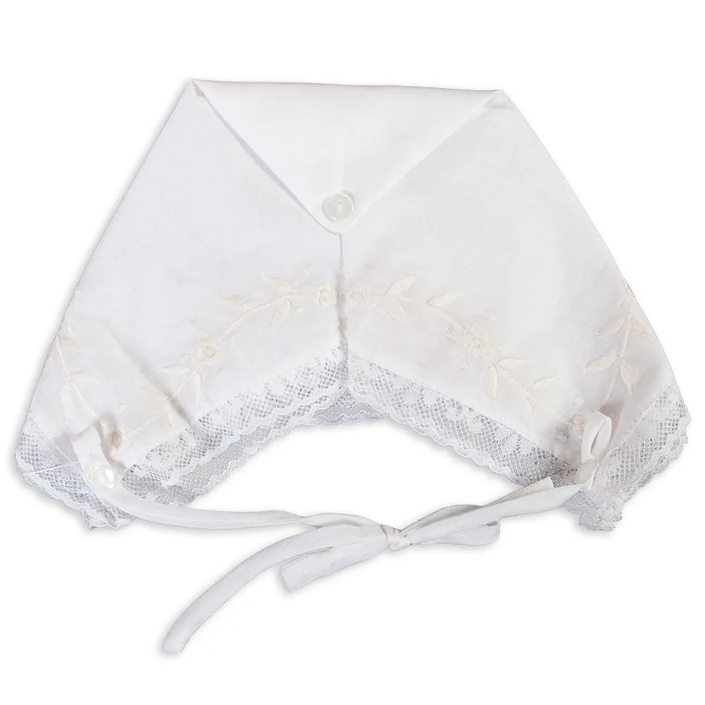 Purdie White Hankie Bonnet with Lace