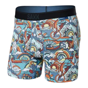 Quest Quick Dry Mesh Boxer Brief - Mind Traveller Multi