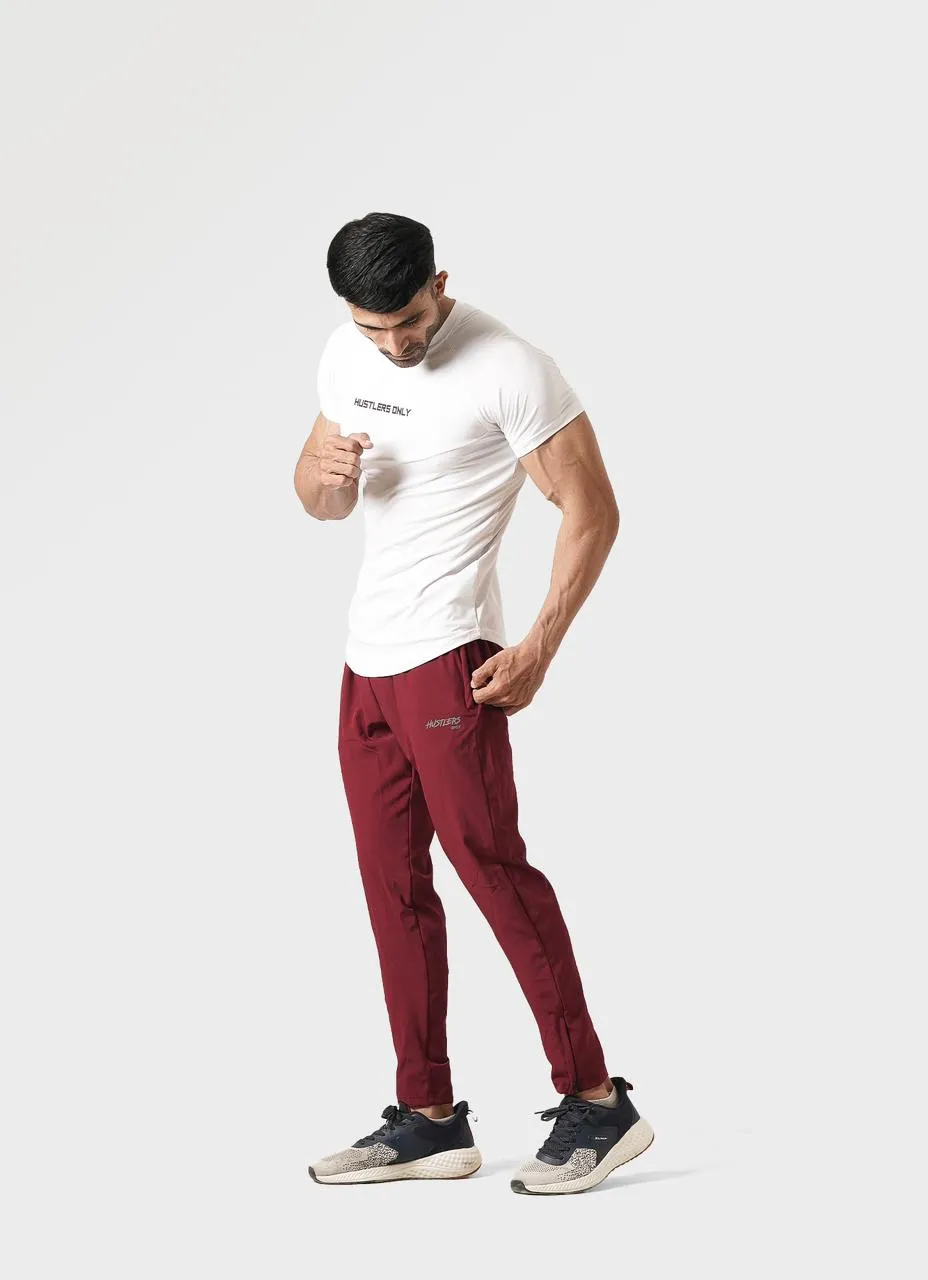 Quick Dry Joggers - Burgundy
