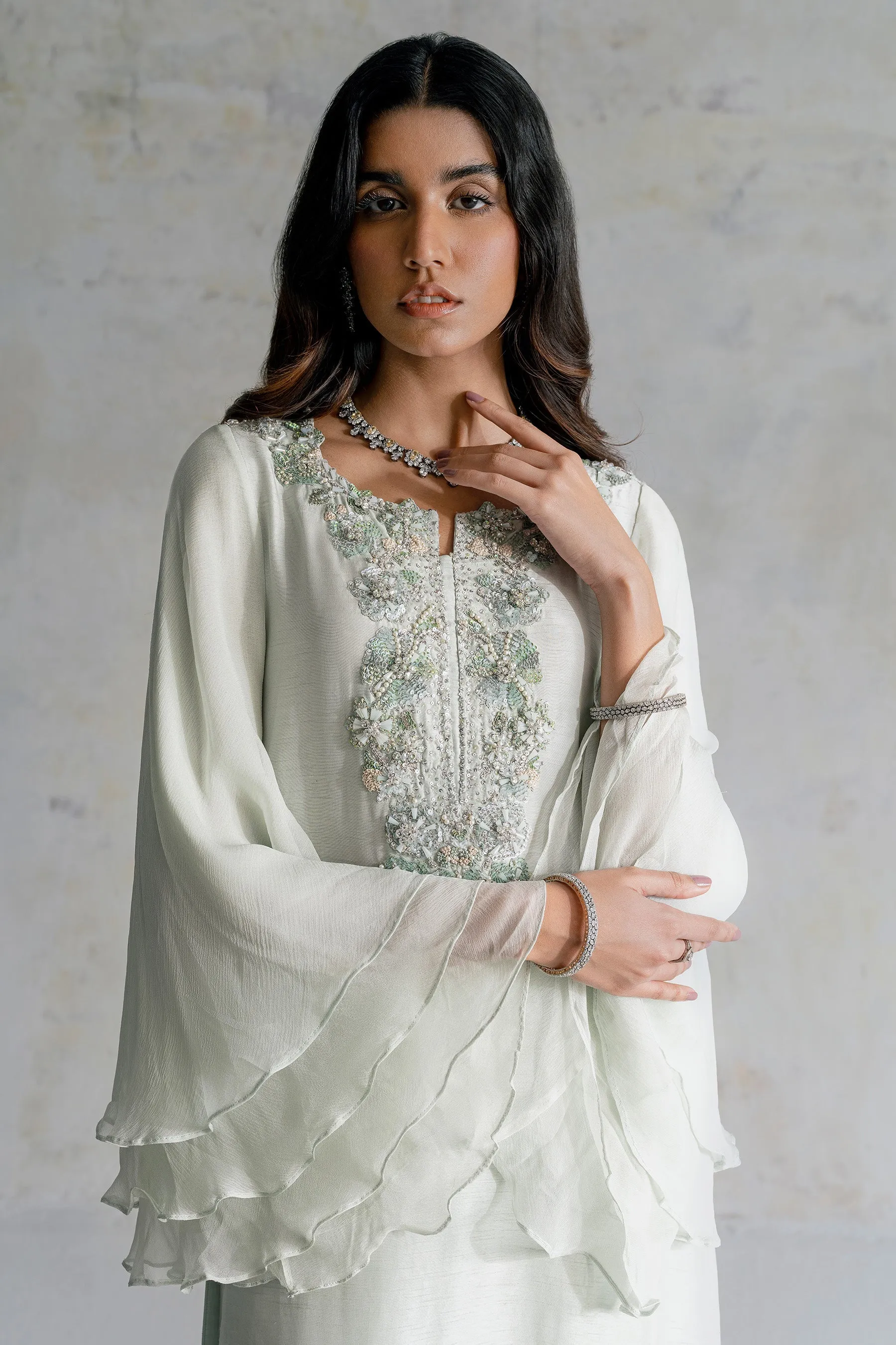 Raw Silk Kameez Trouser Dupatta Pakistani Wedding Dress