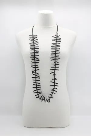 Recycled Leather Fir Necklaces - Hand painted
