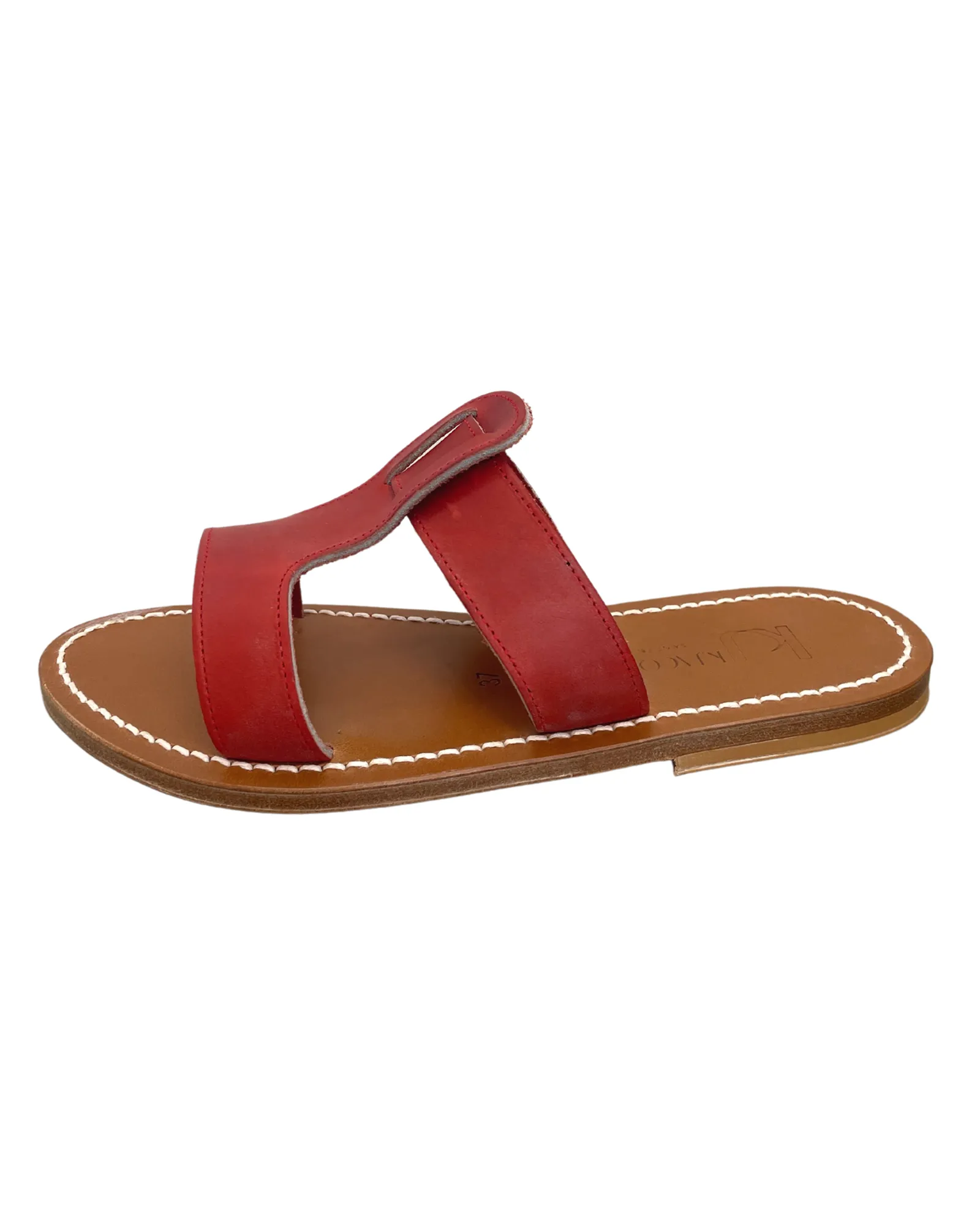 Rhea Slides in Red Rouge