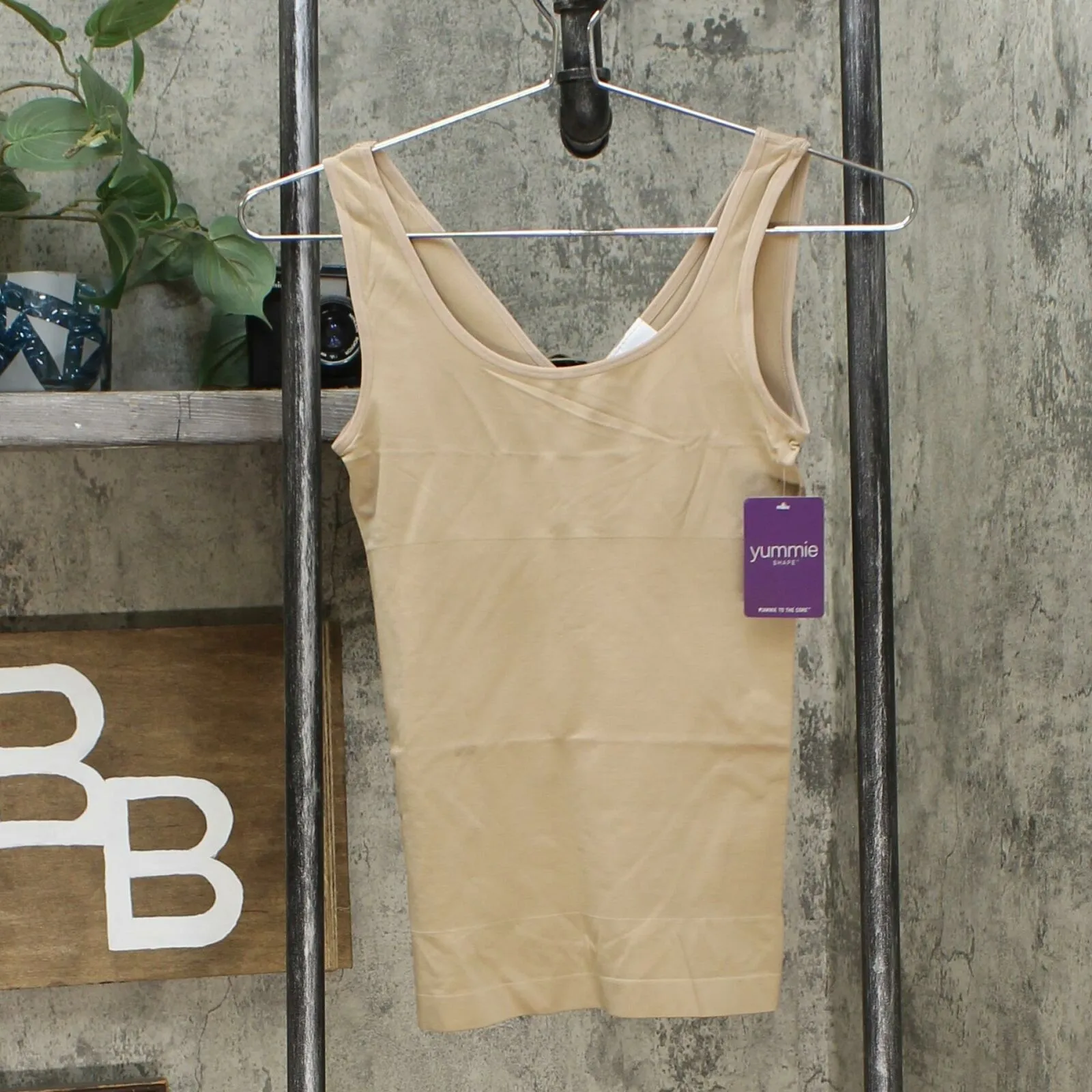 Rhonda Shear 3 Pack Seamless 2-Way Shaping Tank Tops Neutrals S/M
