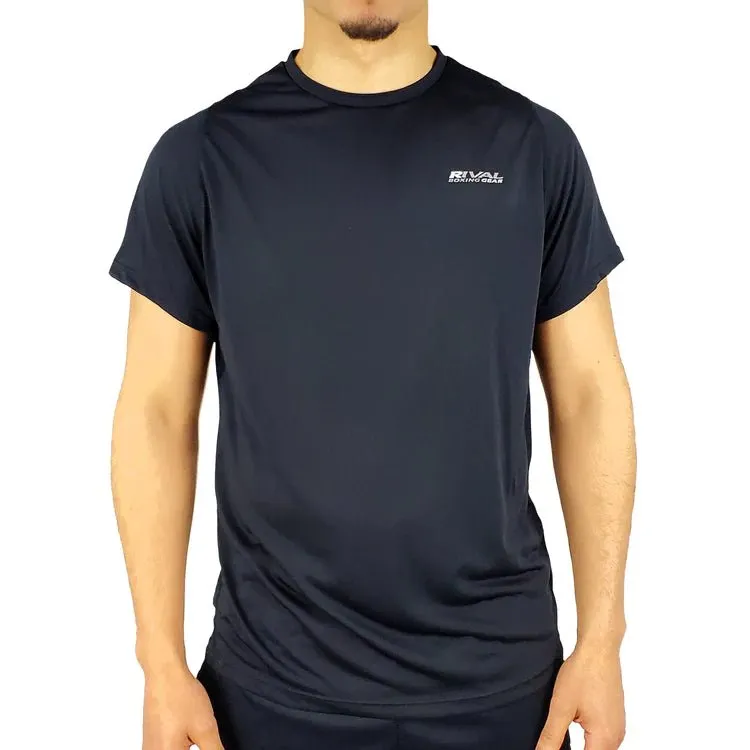 RIVAL®  ELITE ACTIVE T-SHIRT | HALF SLEEVE ACTIVE T SHIRT | Workout Shirts for Men Short Sleeve Quick Dry Athletic Gym Active T Shirt Moisture Wicking