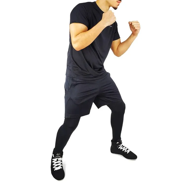 RIVAL®  ELITE ACTIVE T-SHIRT | HALF SLEEVE ACTIVE T SHIRT | Workout Shirts for Men Short Sleeve Quick Dry Athletic Gym Active T Shirt Moisture Wicking