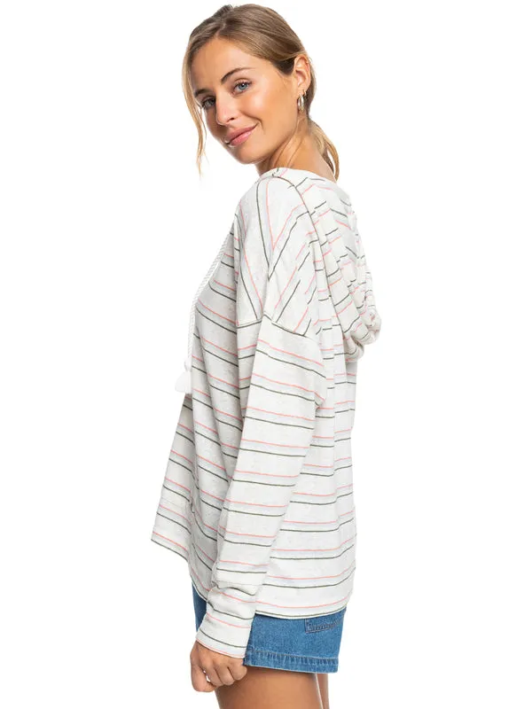 Roxy Womens Paddle Out Stripe Hoodie