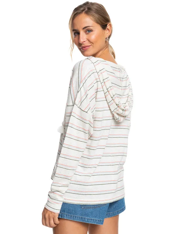 Roxy Womens Paddle Out Stripe Hoodie