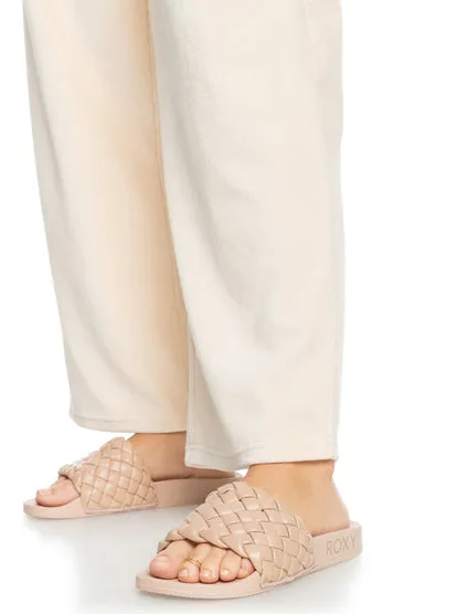 Roxy Womens Slippy Puff Sandals - Tan