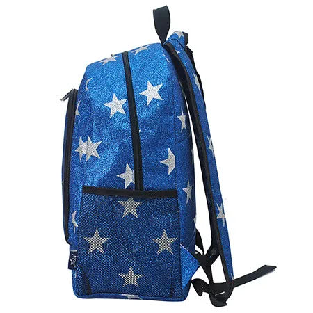 !SALE! Royal Blue Glitter Super Star NGIL Canvas Backpack