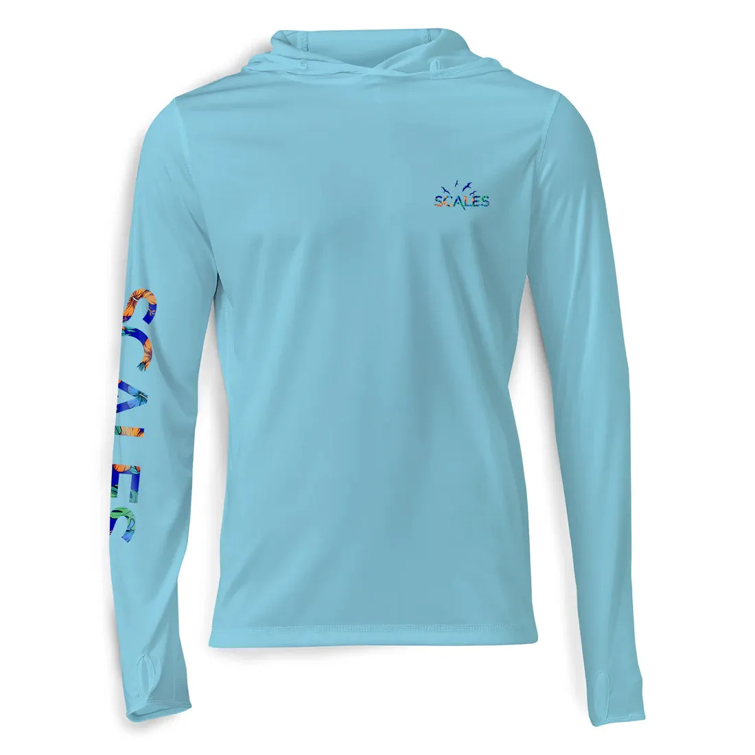 Scales 808 Marlin Hooded Performance - Light Blue