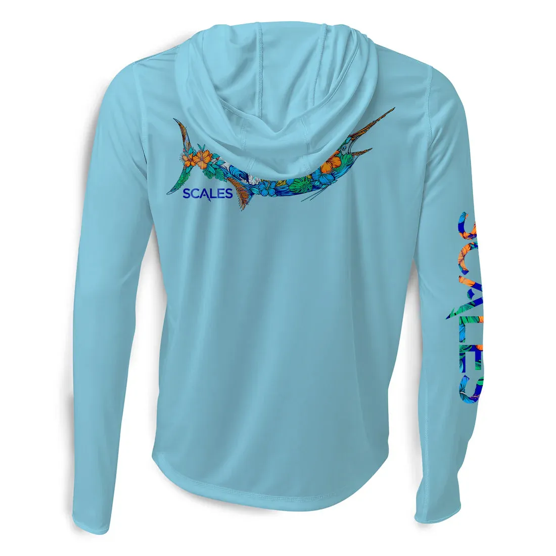 Scales 808 Marlin Hooded Performance - Light Blue