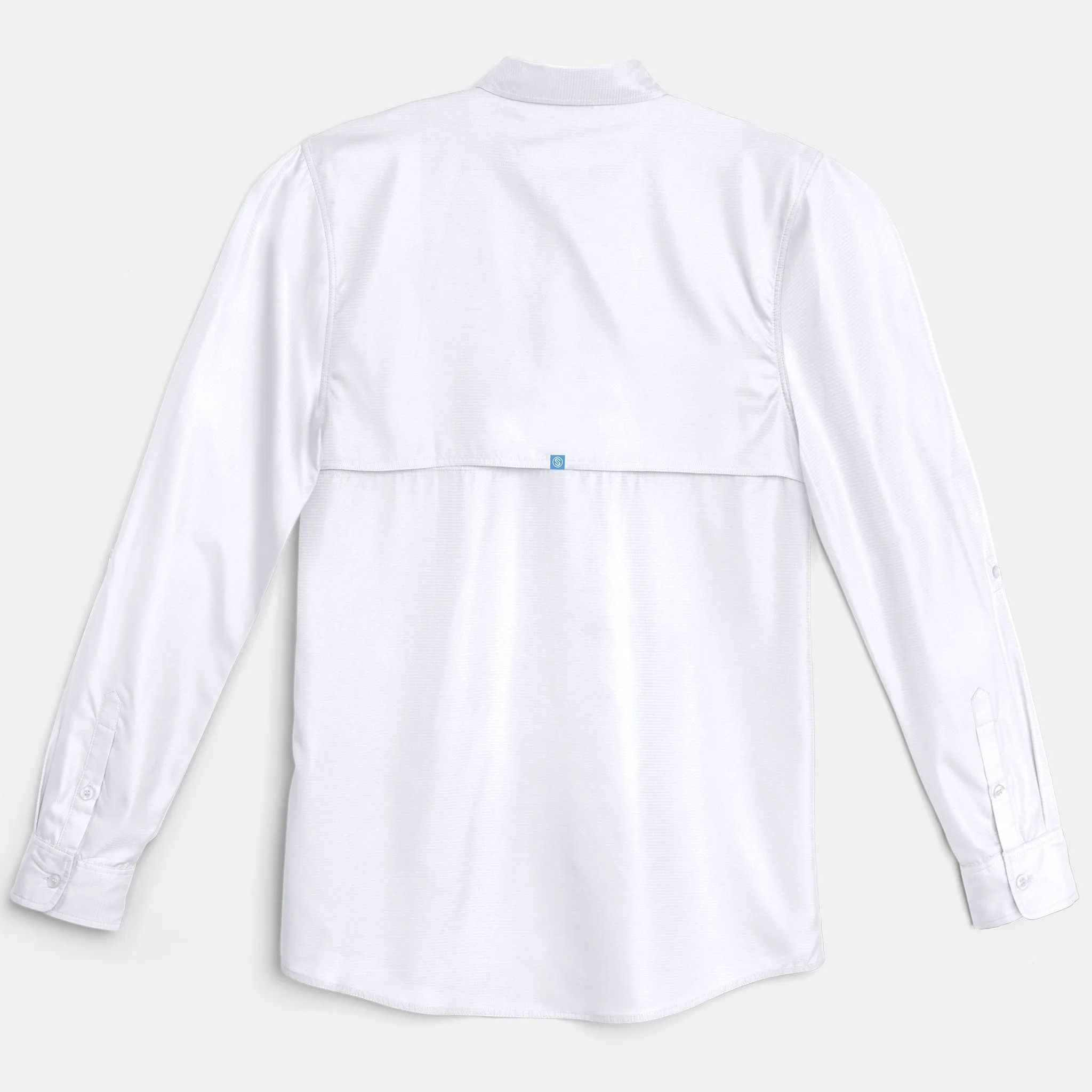 Scales Gear Performance Button Down Slack Tide Mens White Shirt