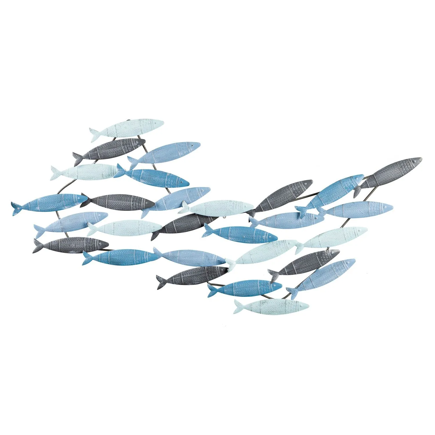 School of Fish Metal Wall Décor,6m682