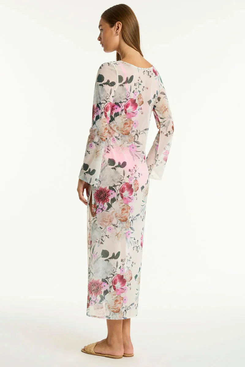 SEA LEVEL- WOMEN'S BELLE MESH LONG DRESS COVER UP