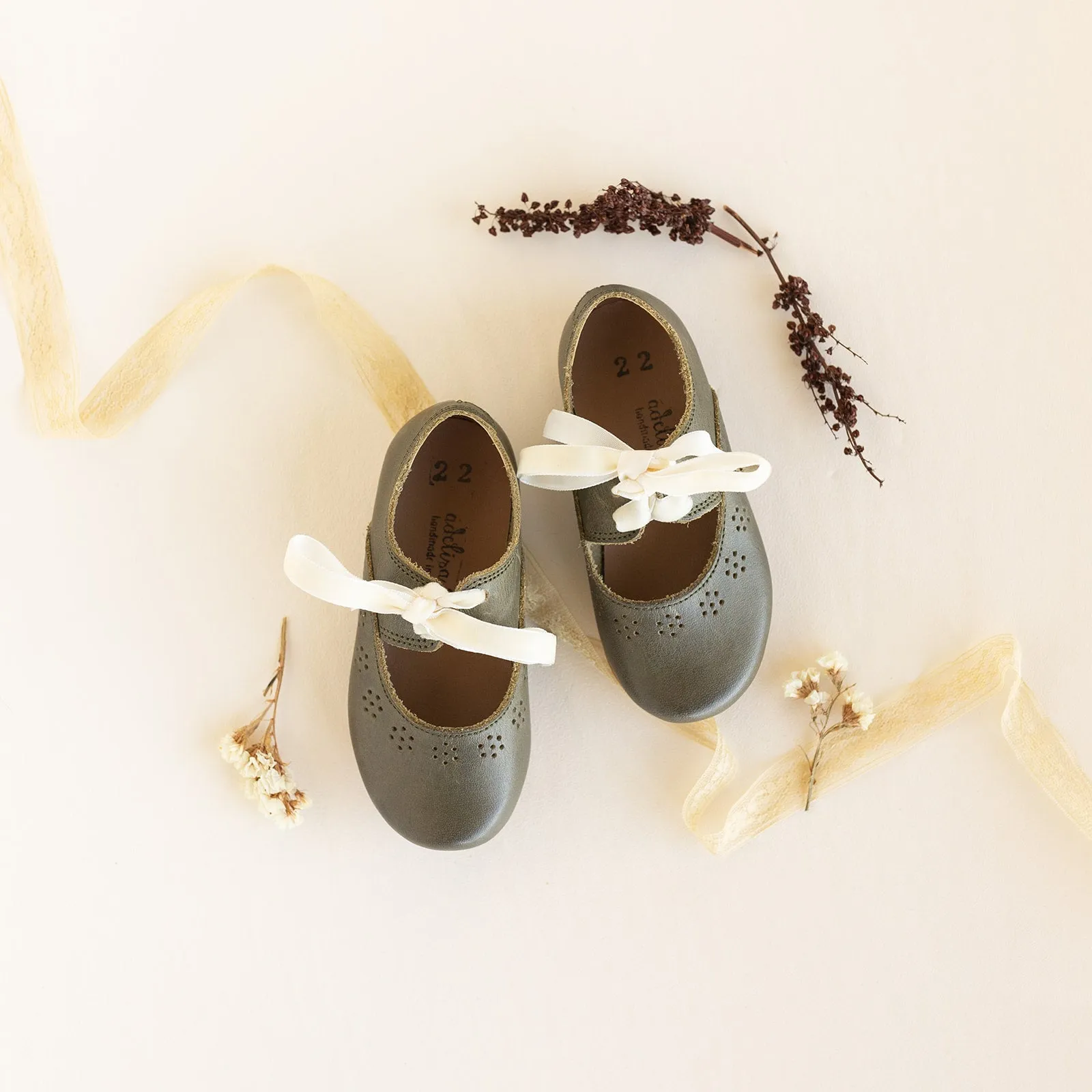 SECONDS Pine Green Sol {Children's Leather Shoes}