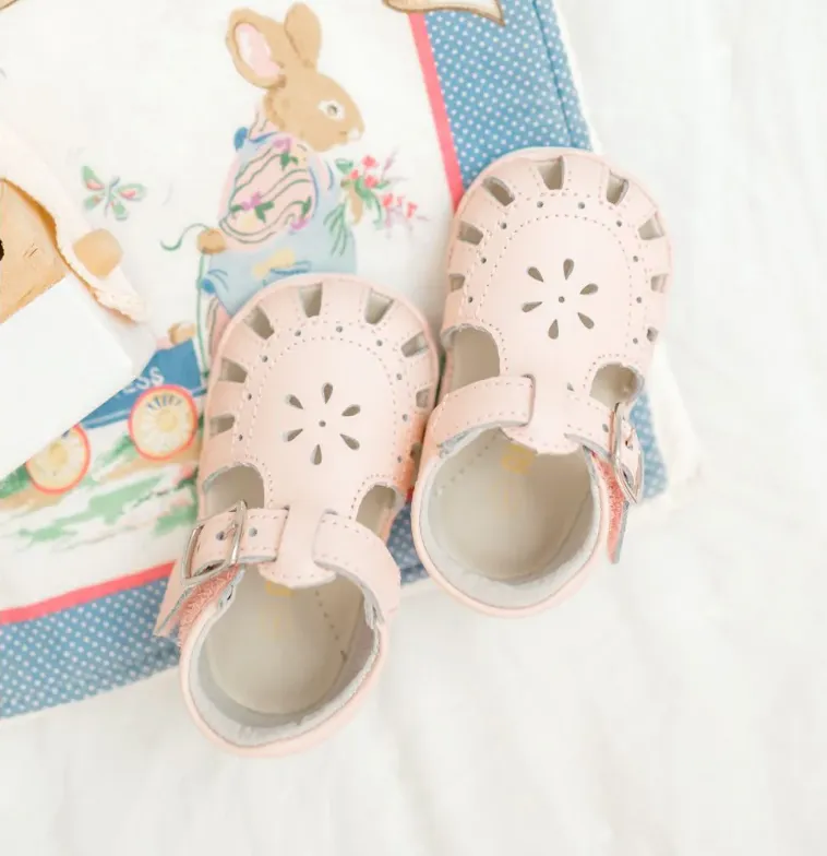 Shelby Pink Caged Sandal