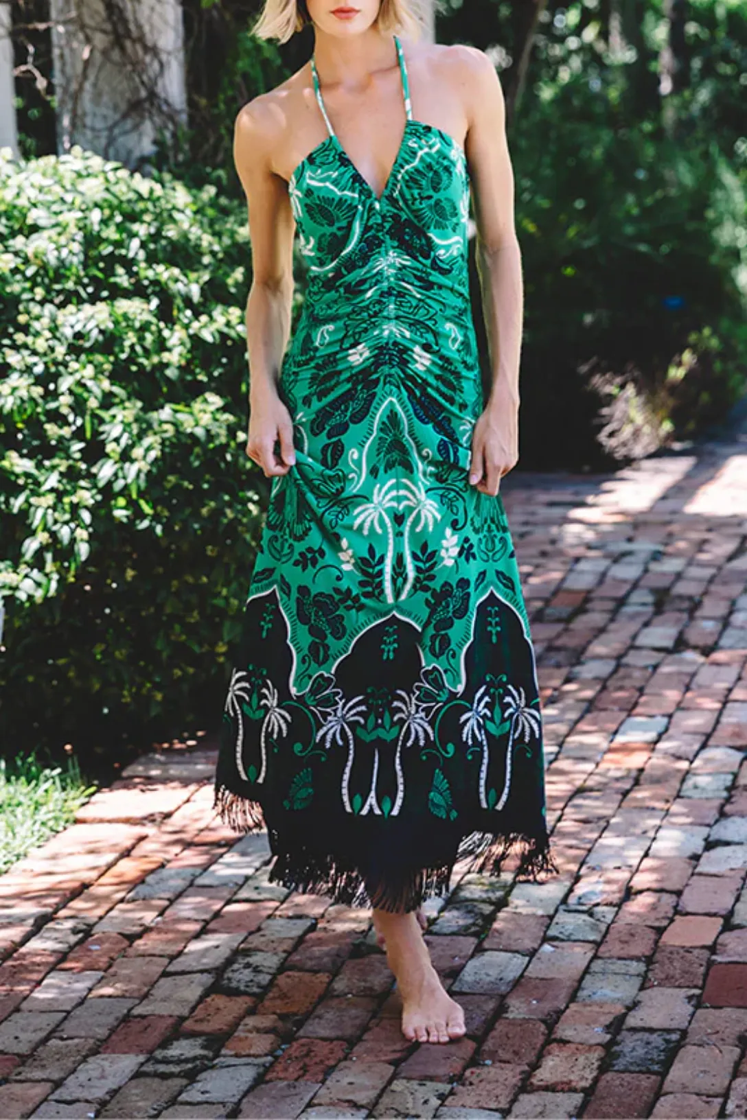 Shelter Island Dress | Sanibel Island Green