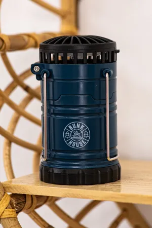 Slate Blue 2 in 1 Lantern and Fan