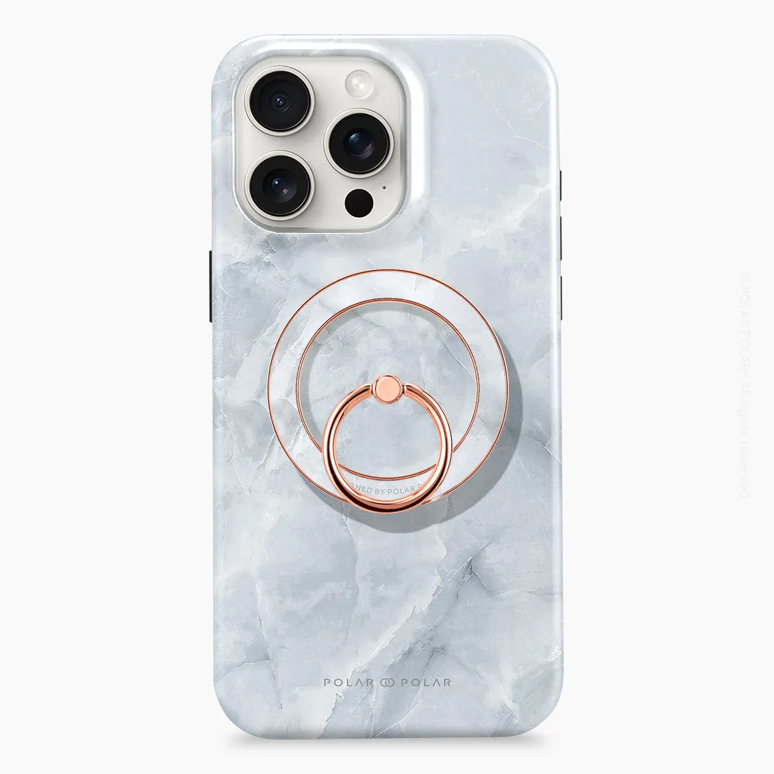 Snow Mountain - Rose Gold MagSafe Phone Grip and Ring Holder Stand