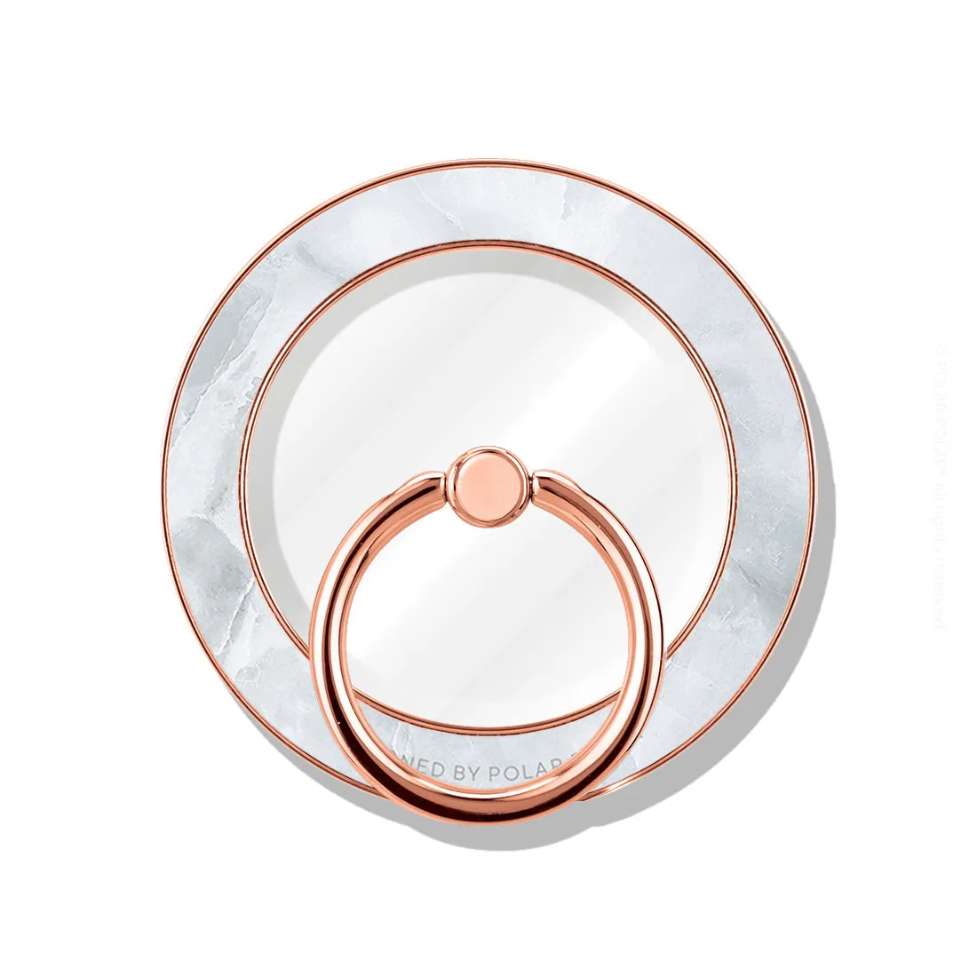 Snow Mountain - Rose Gold MagSafe Phone Grip and Ring Holder Stand