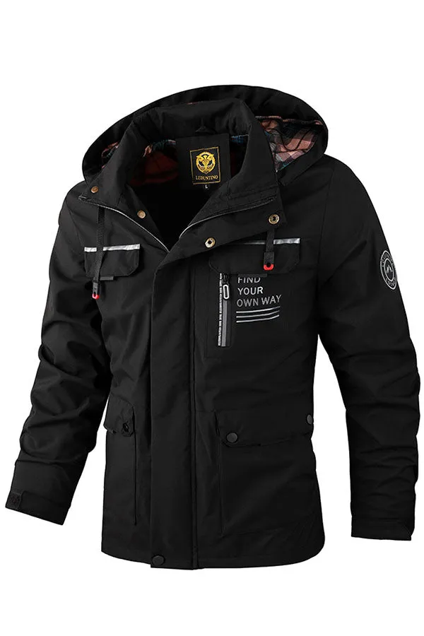Solid Color Outdoor Parka