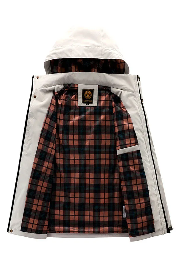 Solid Color Outdoor Parka