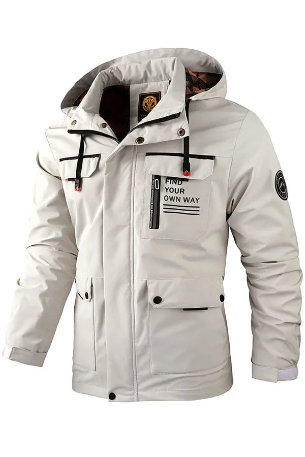Solid Color Outdoor Parka