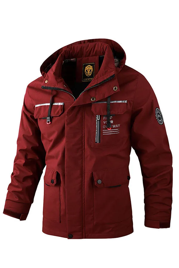 Solid Color Outdoor Parka