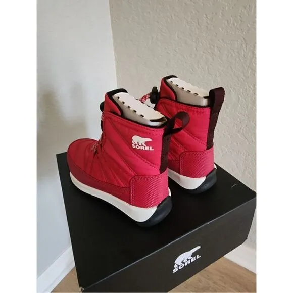 SOREL Whitney II Short Waterproof Insulated Boot, Toddler Size 12, Red, NWT