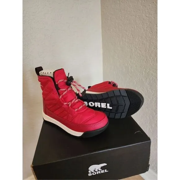 SOREL Whitney II Short Waterproof Insulated Boot, Toddler Size 12, Red, NWT