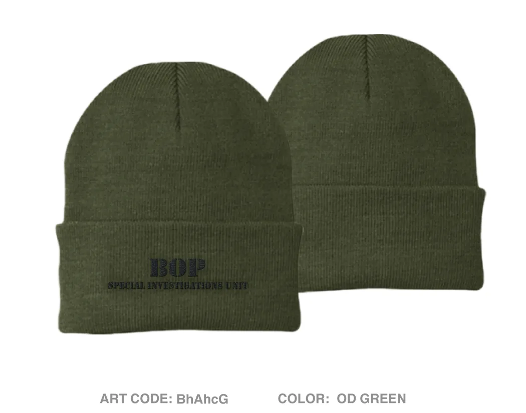 SPECIAL INVESTIGATION SERVICES Embroidered Knit Beanie - BhAhcG