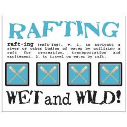 SRM Press - Say It With Stickers - Rafting