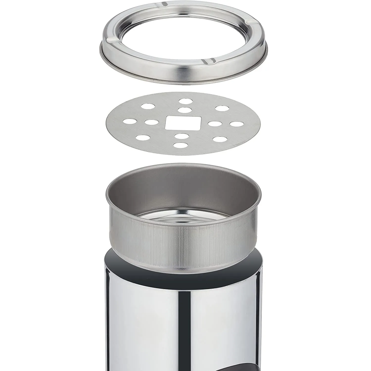Stainless Steel Bin with Ashtray