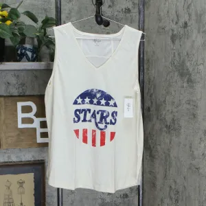Style & Co. Women's Patriotic Stars Graphic Print Tank Top