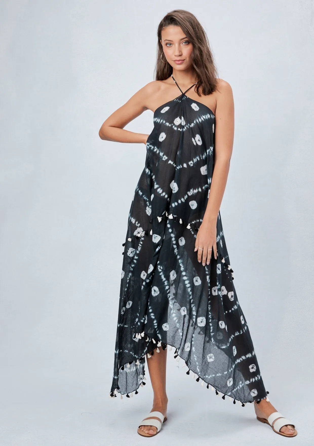 Tahiti Tie-Dye Halter Dress