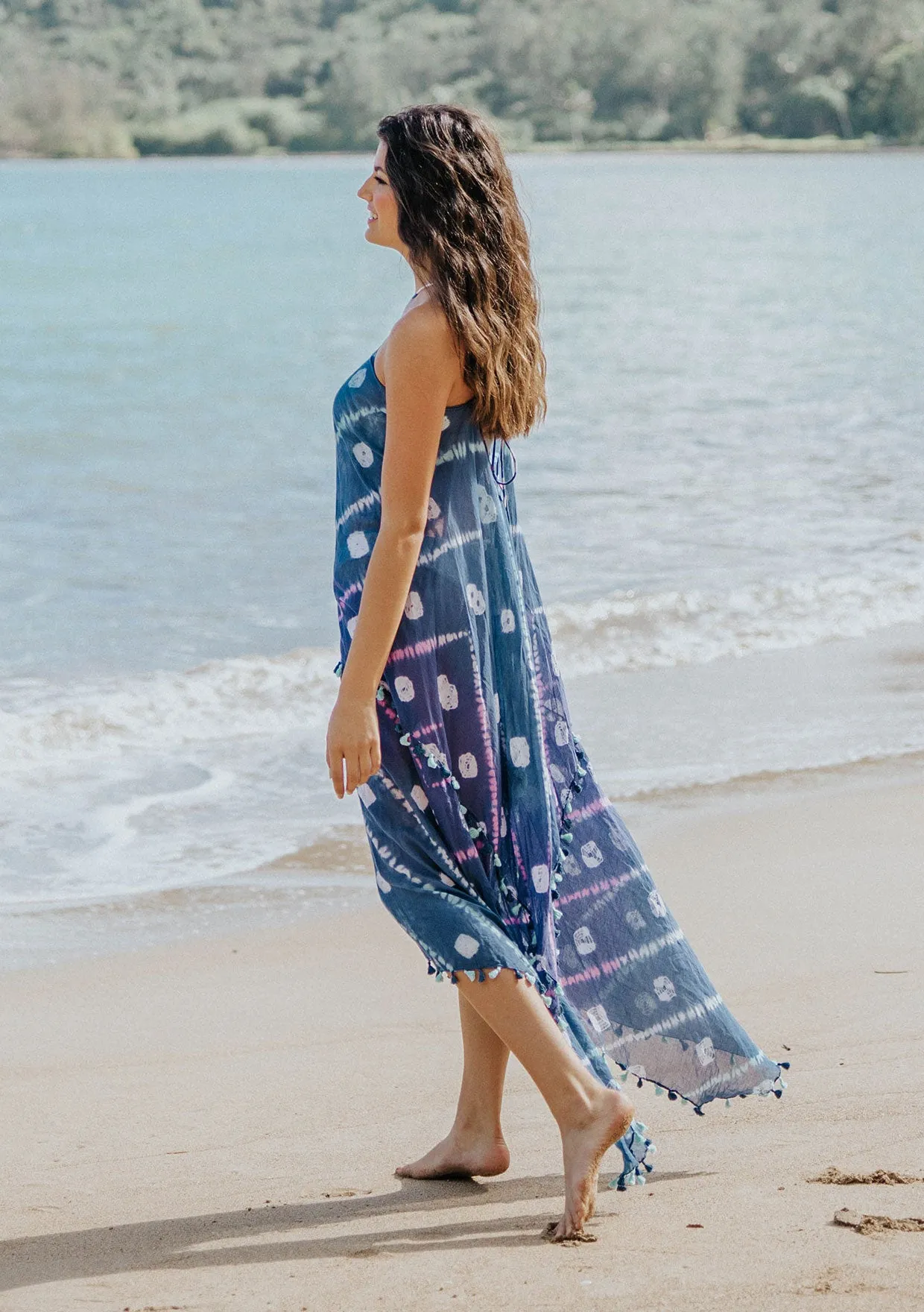 Tahiti Tie-Dye Halter Dress