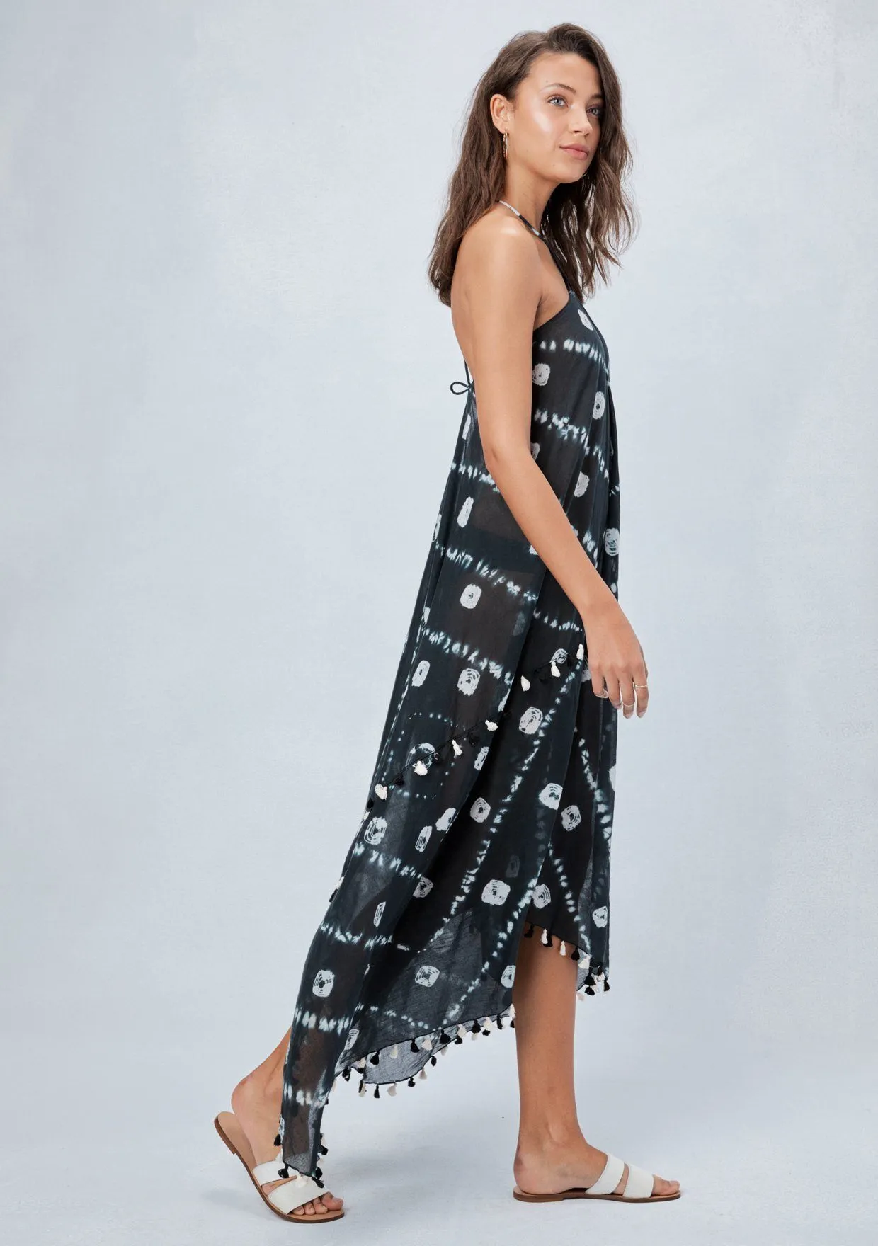 Tahiti Tie-Dye Halter Dress