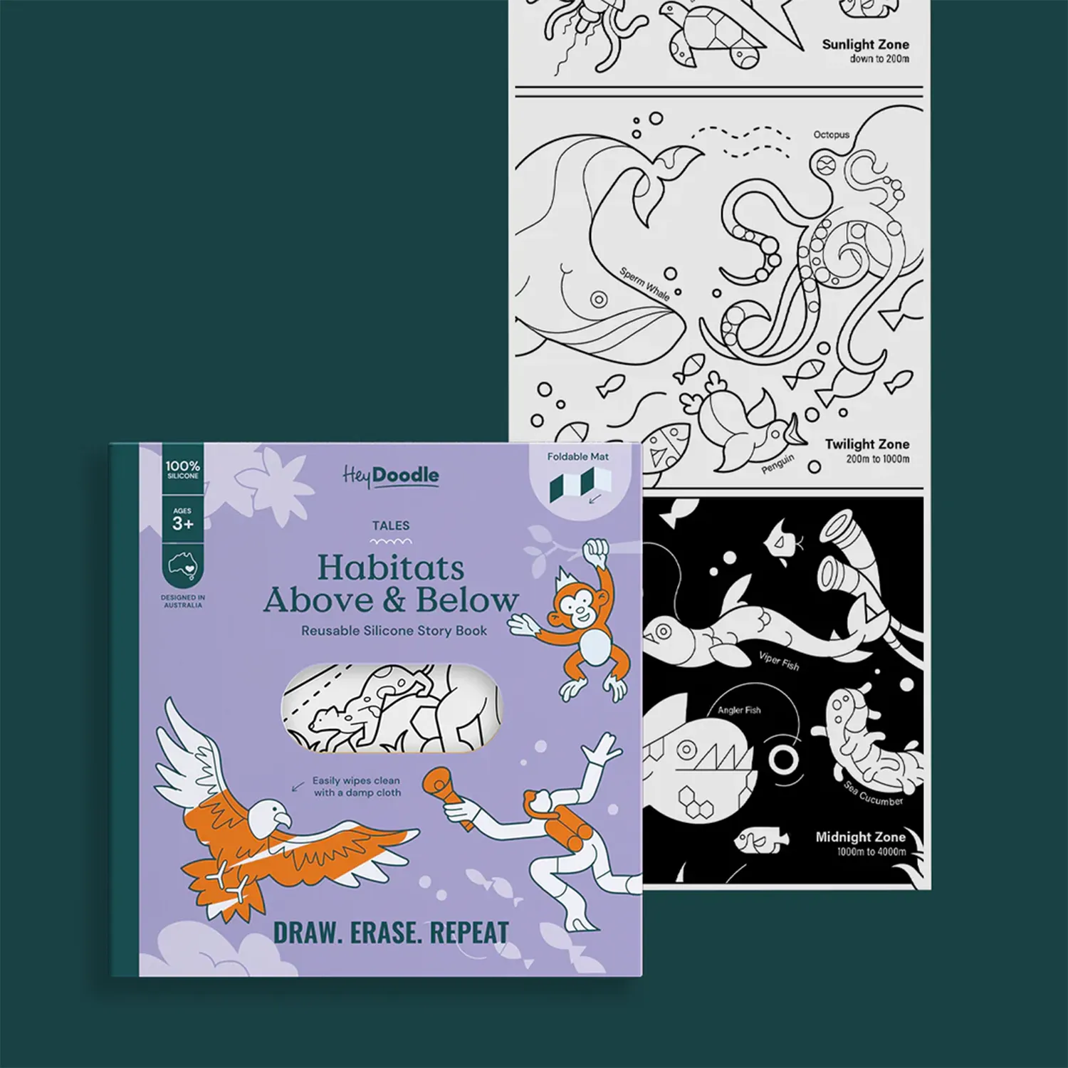 Tales - Reusable Silicone Coloring Books