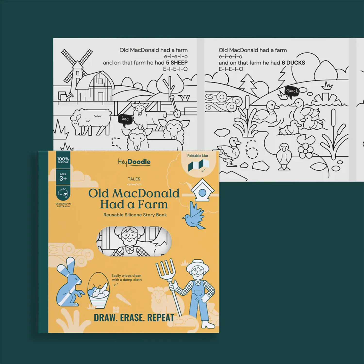 Tales - Reusable Silicone Coloring Books