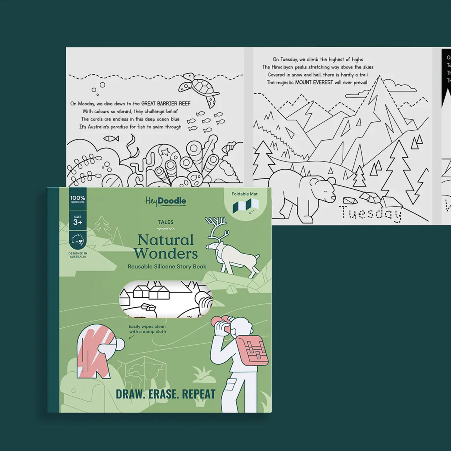 Tales - Reusable Silicone Coloring Books