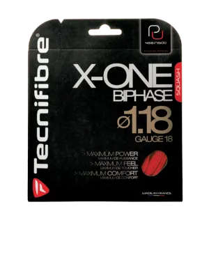 Tecnifibre X-ONE Biphase 18 Squash String Set