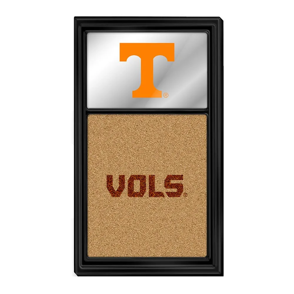 Tennessee Volunteers: Dual Logo - Mirrored Cork Note Board