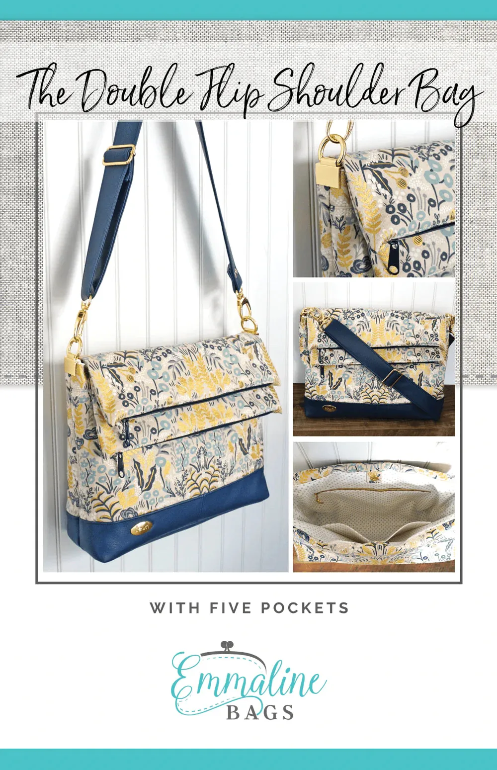 The Double Flip Shoulder Bag Pattern