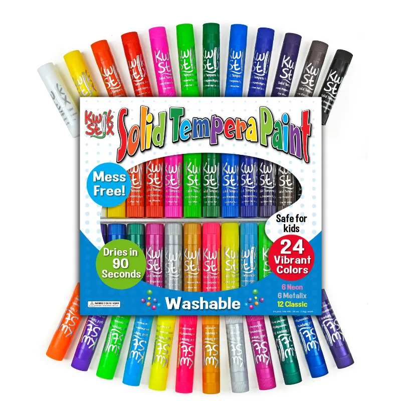 The Pencil Grip Kwik Stix Tempura Paint - Set of 24