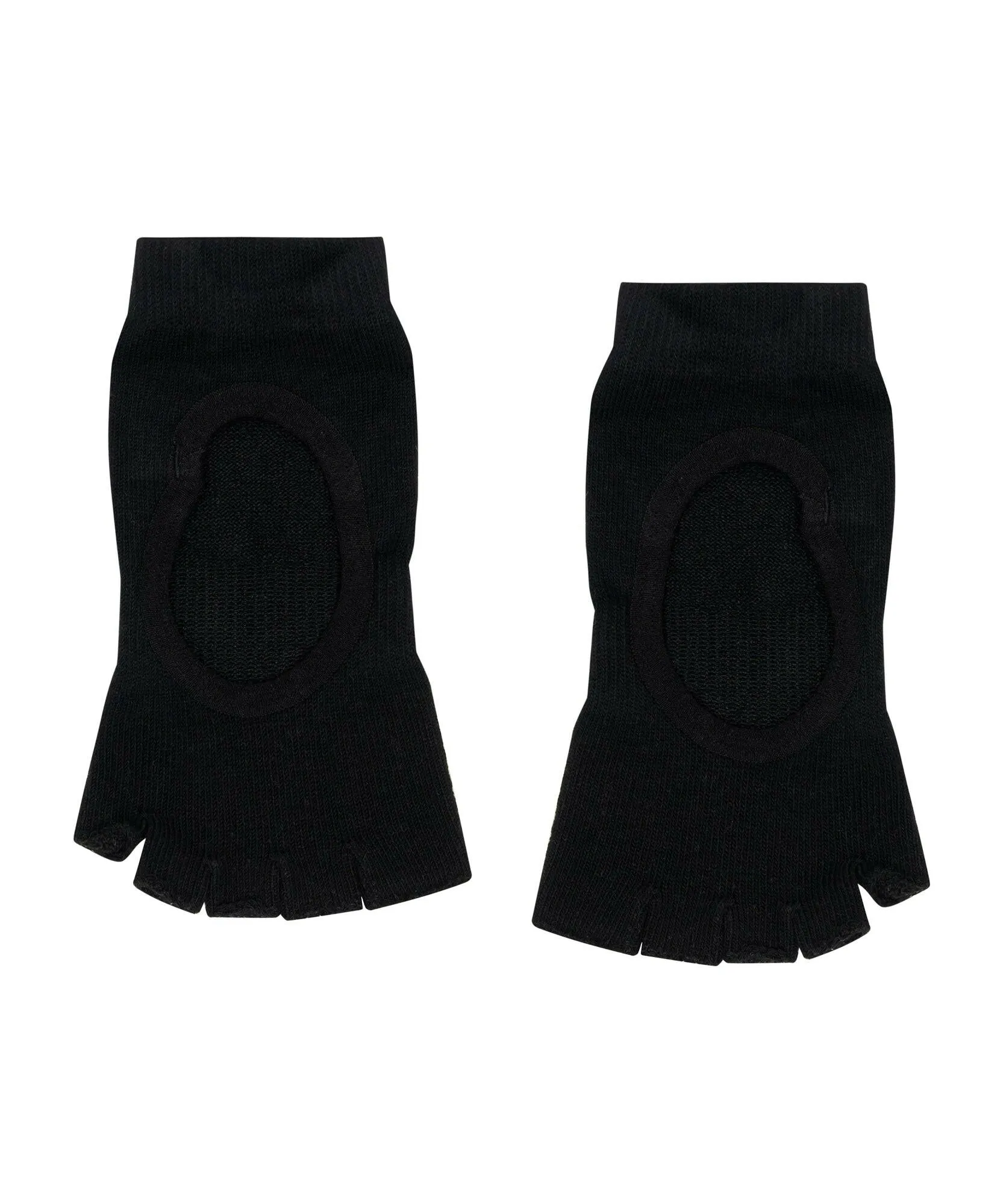 Toeless Non Slip Grip Socks - Black